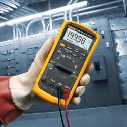 Fluke 87V Industrial Digital Multimeter, For Advanced Troubleshooting, Measures 1000 V AC/DC, Peak Min/Max, Low Pass Filter, Includes TL75 Test Leads, AC175 Alligator Clips, 80BK Temp Probe - Image 3